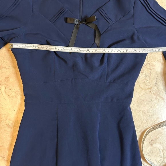 NWT Stop Staring 30s Style Navy Pin Up Dress Size Medium - Picture 8 of 15